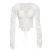 2026 Autumn Winter New Fashion Sexy Hollow Out Lace-Up Solid Color Long Sleeve Cardigan Jacket For Women_ecoleips.com