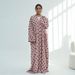Women's Clothing Modest Fashion Set – Long Sleeve V-Neck Cardigan & Scarf In White/Pink/Brown/Black/Blue/Sky Blue, Lightweight Polyester_ecoleips.com