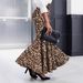 Women's Leopard Print Fishtail Midi Skirt – Stretchy Polyester Wrap Skirt With Elastic Waist For Casual & Night Out (S-XXL)_ecoleips.com
