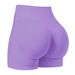 Women's Seamless Sports Shorts Peach Shaped Three Section Waist For Running Yoga And Fitness_ecoleips.com