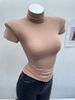 Women's Slim Fit High Neck T-Shirt Cloud Soft Stretchy Top for Autumn Winter Inner Layer Flattering Thin_ecoleips.com