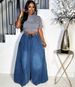 Women's Clothing New Women's Clothing Street Casual Versatile Elastic Waist Wide Leg Pants_ecoleips.com