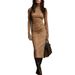 Autumn/Winter Slimming Long-Sleeved Underwear Dress For Women Slimming Outfit With Coat & Chiffon Skirt For Graceful S_ecoleips.com