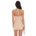 Sheer Mesh Halter Neck Bodycon Dress – Sexy Rhinestone Mini Dress With Backless Design (White/Pink, Sizes XS-L, Stretchy Fit)_ecoleips.com