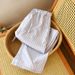 Women Pure Cotton Gauze Lounge Pants Soft Breathable Striped Pajama Bottoms Loose All Season Home Wear Trousers With Pockets_ecoleips.com