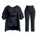 K New Knitted Plush Long-sleeved Coat Vest Shorts Four-piece Set Three-piece Set_ecoleips.com
