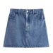 Zatrax2025 New Women's Fashion Sleeveless Short Denim Vest High Waist Skirt_ecoleips.com