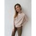 Long Sleeve Striped T-Shirt Spring Fashion Trend Versatile Casual Crew Neck Cotton Striped T-Shirt_ecoleips.com