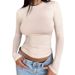 Women's Clothing High End Sense Y2k Slim Fashion Pure Desire Style T Shirt Bottoming Shirt_ecoleips.com