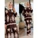 Verve 2025 Women's Muslim Fashion Casual Printed Loose Top And Pants Set_ecoleips.com