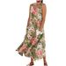 Cross-border Foreign Trade Clothing 2024 New Summer Women's Sleeveless Long 3D Printed Floral Dress European And_ecoleips.com