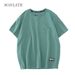 WAVLATII New Women 100% Cotton T Shirts Female Green Fashion Oversized Streetwear Short Sleeve Tees Tops For Summer_ecoleips.com