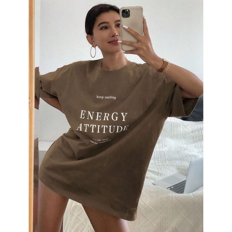 Livesso Women's Pure Cotton Short Sleeve T-Shirt European Size Loose Fit Top_ecoleips.com