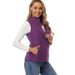 Aria Basics Cross-border Bestseller European And American Style Women's Vest, Soft Sleeveless Jacket, Stand-up Collar Fleece_ecoleips.com