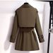 Short Trench Coat For Women Pite Mid-Length British Style Elegant Slimming 2025 Spring Autumn New High-End Casual_ecoleips.com