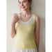 Thin Solid Color Women's Cashmere Knitted Camisole Slim Fit Versatile Soft Skin-Friendly Sleeveless Inner Wear Double_ecoleips.com