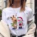 European And American Cross-border Foreign Trade Women's Clothing Christmas-themed Round-neck Printed Short-sleeve_ecoleips.com
