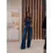 European And American Women's Clothing 2025 Spring And Summer New Sleeveless Vest Wide Leg Jeans Fashion Casual Suit_ecoleips.com