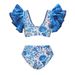 Women's Sexy Three Piece Swimsuit Set Fashionable Print Swimwear For Vacation_ecoleips.com