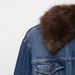 Faux Fur-Trim Denim Jacket – Women’s Cropped Coat (Retro Chic, Soft Lining, Versatile Fall & Winter Style)_ecoleips.com
