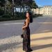 Women’s Clothing Sexy Burning Flower Sling Oblique Shoulder Flower Long Dress Dress_ecoleips.com