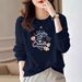 High-end Casual Versatile Round-neck Sweatshirt For Women, 2025 New Fashion Simple Niche High-end Pullover Long-sleeve_ecoleips.com