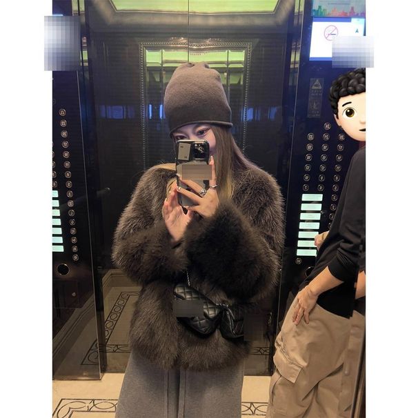 Luxury-Look Fur Coat – Mocha Grey-Brown, Eco-Friendly & Plush, Sleeveless Winter Staple For Effortless Elegance_ecoleips.com