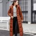 Women’s Long Winter Coat With Raccoon Fur Hood – Slim Fit Thermal Jacket, Extra-Length Polyester Shell & Down Alternative Filling_ecoleips.com