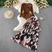 Women's Pleated Suits Set Slimming Three Dimensional Embroidered Flowers Casual Fashionable Top And Skirt Ensemble_ecoleips.com