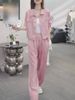 Women's Clothing Plus Size Women's Summer Fashionable Sun Protection Long Sleeved Shirt And Wide Leg Pants Loose And Simple Two Piece Set_ecoleips.com