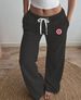 Women's Contrast Ribbed Sports Pants - Mid-Waist Drawstring Casual Wear-14_ecoleips.com