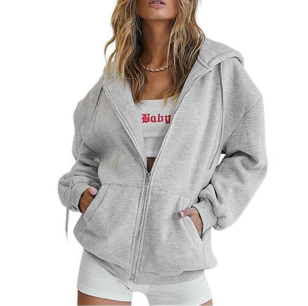 Unisex Cute Hoodie Oversized Sports Shirt Casual Drawstring Autumn Jacket for Teenagers And Girls_ecoleips.com