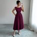 Women's Clothing Elegant Long Dress Women's Belted Solid Color European And American Style Autumn/Winter Clothing_ecoleips.com