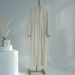 Verve 2025 Dubai Turkey Solid Color Cotton Linen Cardigan Robe Muslim Set_ecoleips.com