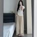 Wide For Women In The Summer Of , High Waisted Relaxed, Casual And Lazy, Pleated Yamamoto , Straight Leg Loose_ecoleips.com