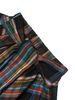 Women's Fashion Plaid Print Asymmetrical Hem High Waisted Skirt, Summer Clothes Women Casual Elastic Waist Tiered Layer Knee Len_ecoleips.com