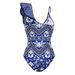 Women's new sexy backless printed swimsuit swimsuit _ecoleips.com