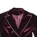 European And American Women's Suits, Spring-summer New Slim-fit Double-breasted Velvet Color-block Evening_ecoleips.com