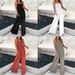 Voya Women's Casual Commuting Solid Color Strapless Suspender Pleated Lazy Style Jumpsuit With Multiple Colors To Choose From_ecoleips.com