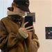 Aria Basics Women's Lamb Wool Coat, Autumn/Winter 2025 New Style, Loose Fit, Thickened, Korean Version, Sheepskin Motorcycle Jacket_ecoleips.com