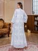 Elegant Floral Print Abaya Dress – Modest Muslim Gown With Dubai-Inspired Arabic Patterns – Long Sleeve Maxi Robe For Women (Pink/Purple, M-XXL)_ecoleips.com