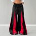 Women's Clothing Unisex Retro Flare Pants With Zip Details - 90s Hip-Hop Streetwear Joggers, High-Waisted Wide Leg Trousers For Men & Women_ecoleips.com