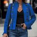 Women's Vintage Suede-Like Double-Breasted Jacket – Long Sleeve Retro Coat In 9 Colors (Black/Army Green/Brown/Taupe/Gray/Khaki/Beige/Wine/Navy)_ecoleips.com