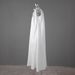 "Elegant Backless Floral Embellished Dress - Strapless, White, A-Line, Long Length, Perfect For Parties & Casual Wear (S-XL)"_ecoleips.com