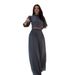 Women's Clothing fashion striped print navel baring top high waist wide leg pants suit_ecoleips.com