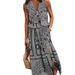 2023 European And American Summer New Sleeveless Long Fashionable Casual Women's Clothing, Waist-cinching_ecoleips.com