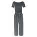 WG181 European And American Cross-border New Product Fashion Casual Two-piece Short-sleeve Sports Loose Wide-leg_ecoleips.com