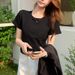 White Short-sleeved T-shirt Women's Summer 2026 New Beautiful And Good-looking Small Inner Bottom Round Neck Front Shoulder Top_ecoleips.com