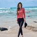 Women's Conservative Two Piece Swimsuit Long Sleeve Top And Long Pants Sun Protection Suitable For Hot Springs Diving And Surfing New Style_ecoleips.com