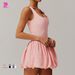 Women's Clothing Nude Two Piece Sports Dress For Women, Anti Exposure Bottoming, Outdoor Running Fitness Tennis Skirt_ecoleips.com